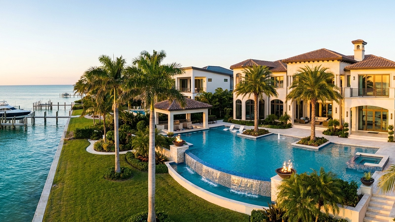 Luxury Gulf-front waterfront estate in Florida